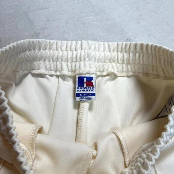 Russell Athletic Track Pants White Sz Small Side Stripe Retro Sportswear Jogger - Picture 5 of 11